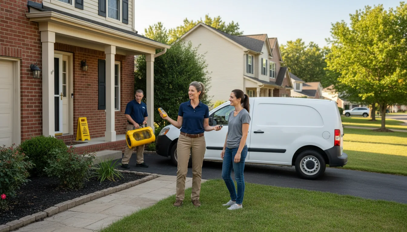 Water restoration image for Home Water Damage Repair in Owensville, OH